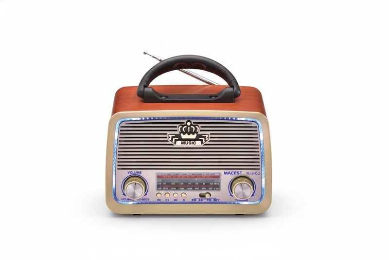 MACEST Portable Vintage Style Radio Speaker with Hi-Fi Sound - Image 2